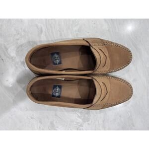 Suede leather loafers, casual slip-on moccasin style shoes Men’s Size 8